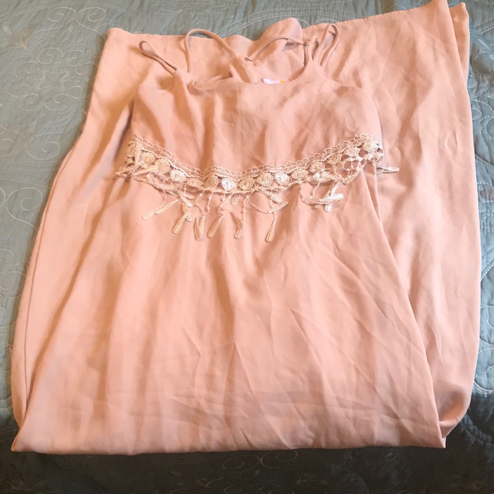 Long boho chiffon sundress